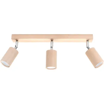 Dřevěný stropní svítidlo BERG 3 Sollux moderní nastavitelný plafon do kuchyně a obýváku 45 cm