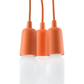 Závěsné svítidlo Diego 3x oranžové moderní do obýváku a nad kuchyňský ostrůvek