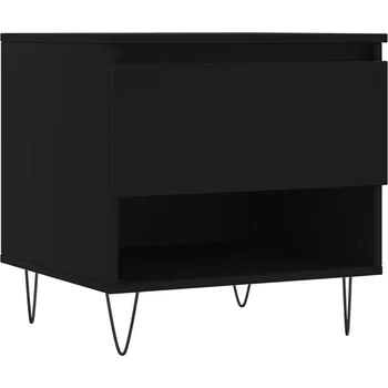 Konferenční stolek Konferenční stolek imitace dřeva černý 50x46x50 cm