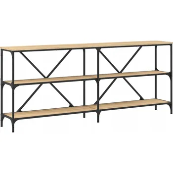 Konferenční stolek Konzolový stolek dub sonoma 180 x 30 x 75 cm s železným rámem