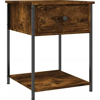 Noční stolek Elegantní noční stolek kouřový dub 44 x 45 x 58 cm