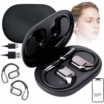 Sluchátka Sluchátka do uší s překladačem Bluetooth 5.1, černá, 144 jazyků