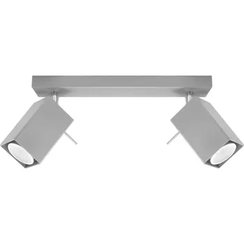 Stropní svítidlo MERIDA 2 šedé moderní kovové do obýváku kuchyně jídelny Sollux