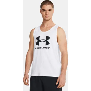 Pánská móda Pánské tílko Under Armour UA SPORTSTYLE LOGO TANK 1382883-100 Bílá MD