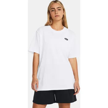 Dámské oblečení Dámské tričko Under Armour UA HW Embroid Patch BFOS 1383045-100 Bílá XS