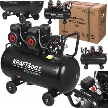 Kompresor BEZOLEJOVÝ KOMPRESOR 100L 2x2200W 585 l/min VÝKONNÝ