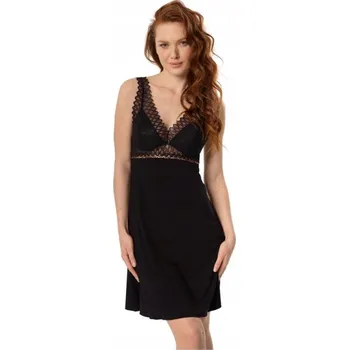 Podprsenka Noční Tričko M 38 s viskózovými ramínky černá Mefemi Tristane