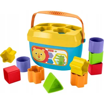 Hračka pro nejmenší FISHER-PRICE TŘÍDĚNÍ KOSTEK BAREVNÉ TVARY PRO DĚTI MIMINKA