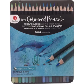 Pastelka Pastelky DecoTime Premium 18 kusů