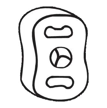 Držák, výfukový systém BOSAL 255-024