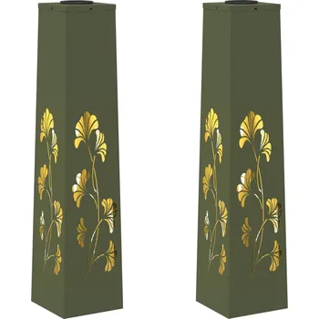 Venkovní osvětlení Solární LED Cestovní Světlo 2 pcs Olivově zelená