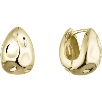 Oblečení a móda Pozlacené stříbrné náušnice tvarované kruhy 61105