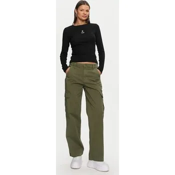 Pánská móda Guess Jeans Cargo kalhoty W4YB61 WGCV1 Khaki Relaxed Fit 30_30