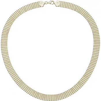 Náhrdelník Elegantní náhrdelník pozlacený kuličkový 72104