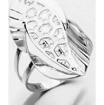 Prsten Dámský prsten bílé zlato 585 116P-111651 velikost 56