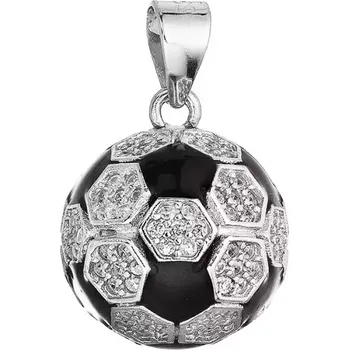 Oblečení a móda Stříbrný přívěsek fotbalový míč 14064.1 crystal