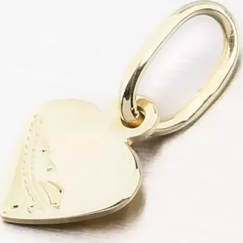 Přívěsek Dámský přívěsek žluté zlato 585 srdce 322P-138079