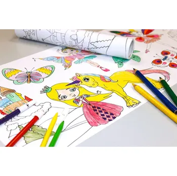 omalovánky Samolepící papírové role - omalovánky 1 (Určeno pro holky)