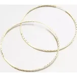 Dámské náušnice žluté zlato 585 kruhy 55 mm 12R-744
