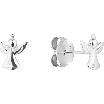 Oblečení a móda Stříbrné náušnice anděl se zirkonem 11533.1 crystal