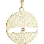 Zlatý 14 karátový přívěsek strom života s briliantem 94B00014