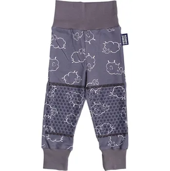 Kaarsgaren Dětské bavlněné kalhoty s protiskluzem – Ovečka, šedé (vel. 74)