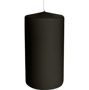 Zahradní dekorace Risthò 56205_18 Voskové svíčky, černá, průměr 8 cm, výška 15 cm, 2 kusy