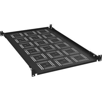 Rozvaděč Solarix Police 19" 1U 750mm pevná BK úchyt na přední i zadní lišty UP-17-B