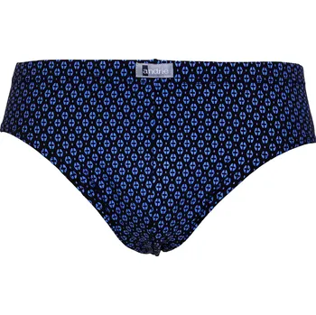 Pánské slipy Andrie s geometrickým vzorem PS3601 černá velikost XXL