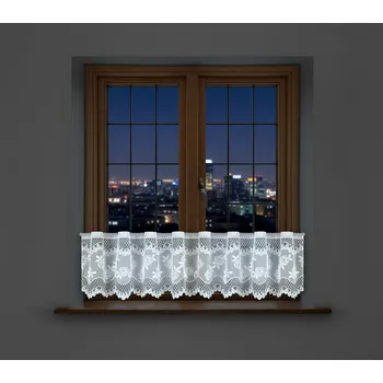 Záclona Dekorační vitrážová žakárová záclona HAREM 30 bílá 300x30 cm (cena za spodní díl) MyBestHome