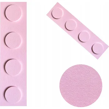 Obraz Filcové kostky na zeď panely LEGO 15x60 pudrová