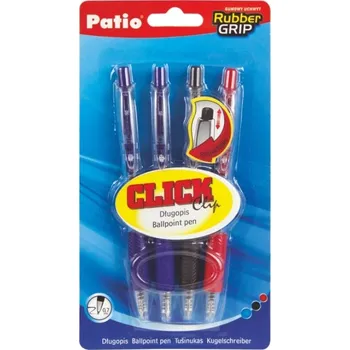 Patio 31813PTR CLICK automatické PROPISKA modro-černo-červené 4 ks