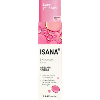 Pleťové sérum ISANA AZELAINOVÉ SÉRUM NA OBLIČEJ S KYSELINOU AZELAINOVOU PROTI NEDOKONALOSTIM PLETI 30 ml