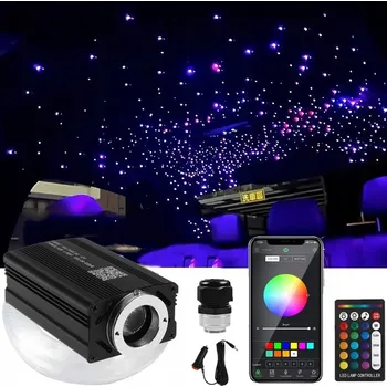 Osvětlení interiéru vozidel PROJEKTOR NOČNÍ OBLOHY NA STROP AUTA SVĚTELNÉ VLÁKNO OSVĚTLENÍ DÁREK 2025