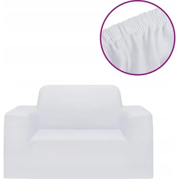 Prostěradlo Bílý potah na pohovku 90-140 cm z polyesterového žerzeje