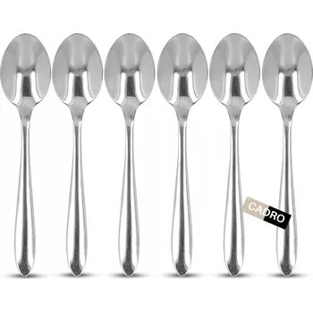 Příbor Lžička na čaj lesklá Cadro Lžičky na čaj kávu stříbrné 5 ks 5 ks