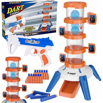 Střelecká Sada Věž s Terči Pistole Náboje Hra Střelba na Cíl