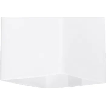 Nástěnné svítidlo Moderní bílá skleněná nástěnná lampa RICO Sollux do obýváku a ložnice 12 cm