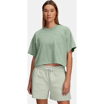 Dámské tričko Under Armour UA HWT WASH SS 1389747-348 Zelená XL