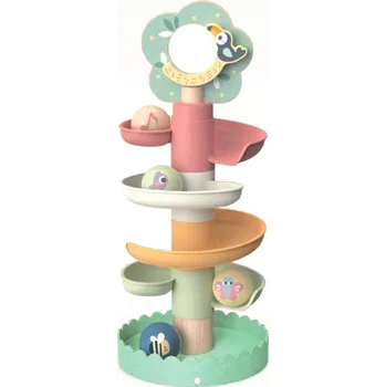 Dřevěná hračka Dřevěná Kuličková Dráha Pastelová Vzdělávací Hračka