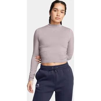 Dámské tričko Dámské tričko Under Armour UA Meridian LS Mock 1380773-015 Šedá XXL