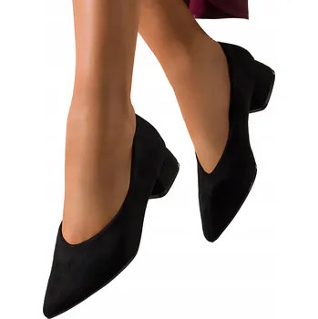 Dámská obuv Dámské Baleríny Černé Elegantní Módní Pohodlné Nízký Podpatek Lehké Velikost 36