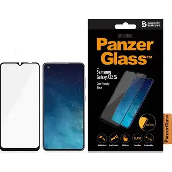 Telefonní příslušenství PanzerGlass Tvrzené sklo Case Friendly pro Samsung Galaxy A22 5G černá (7274)