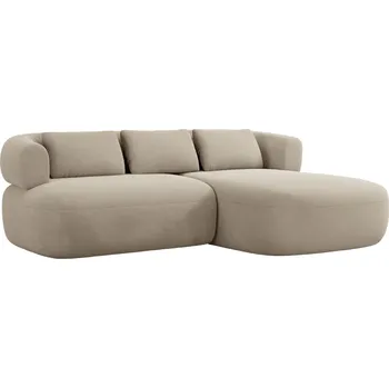 Pohovka Windsor & Co Béžová sametová rohová pohovka Aldrin 200 cm, pravá