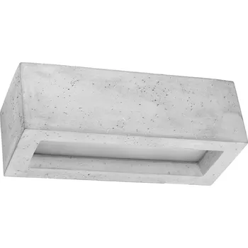 Nástěnné svítidlo Betonové nástěnné svítidlo Vega 30 cm šedé moderní do obýváku a ložnice Sollux