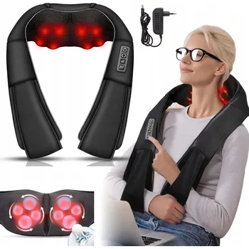 Masážní přístroj MASÁŽNÍ PŘÍSTROJ BEZDRÁTOVÝ NA KRK, ŠÍJI, RAMENA A ZÁDA S FUNKCÍ VYHŘÍVÁNÍ