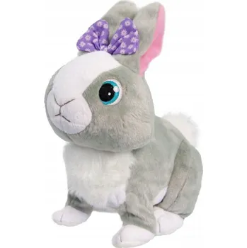 plyšák Králíček Alltoys šedý zvukový 18 m+