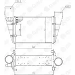 QWP Chladič vzduchu intercooler QWP WIC109