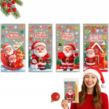 Vánoční dekorace Vánoční celofánové sáčky Mikuláš Sob 27x13 cm 50 ks