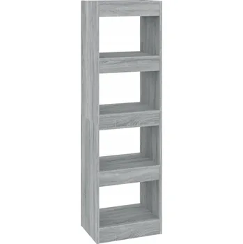 Knihovna Regál šedý dub sonoma 40 x 30 x 135 cm s možností montáže